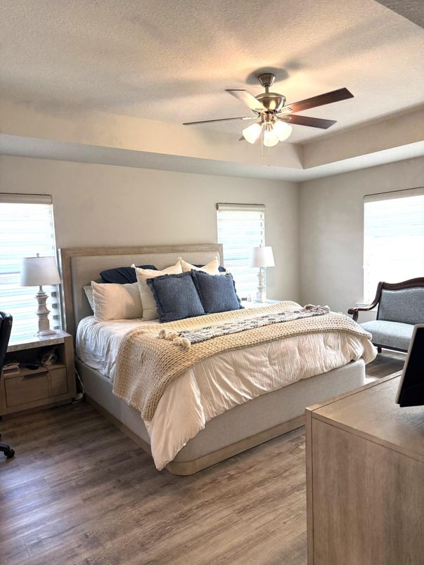 Bedroom, Interior, Wood Texture Flooring
