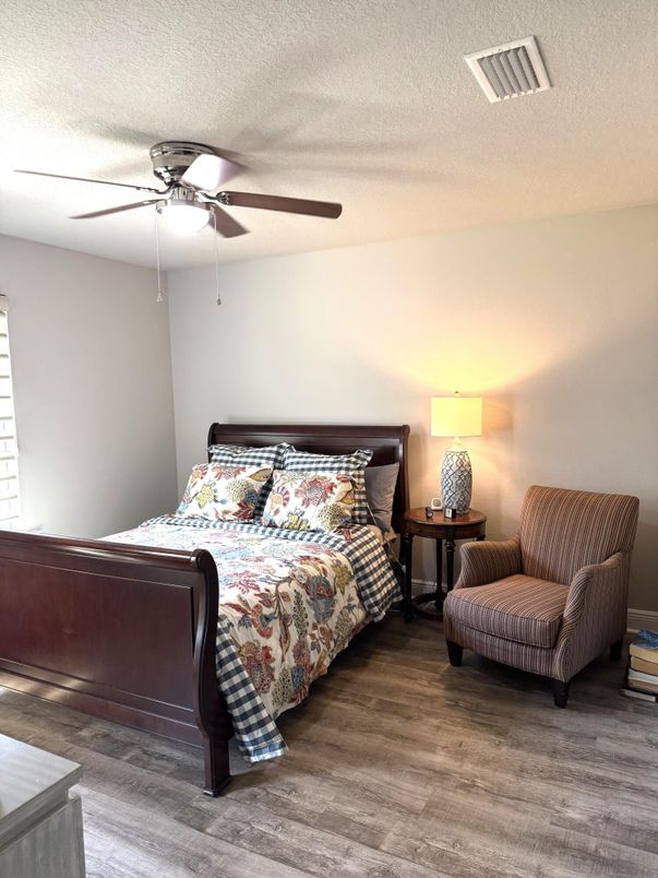 Bedroom, Interior, Wood Texture Flooring