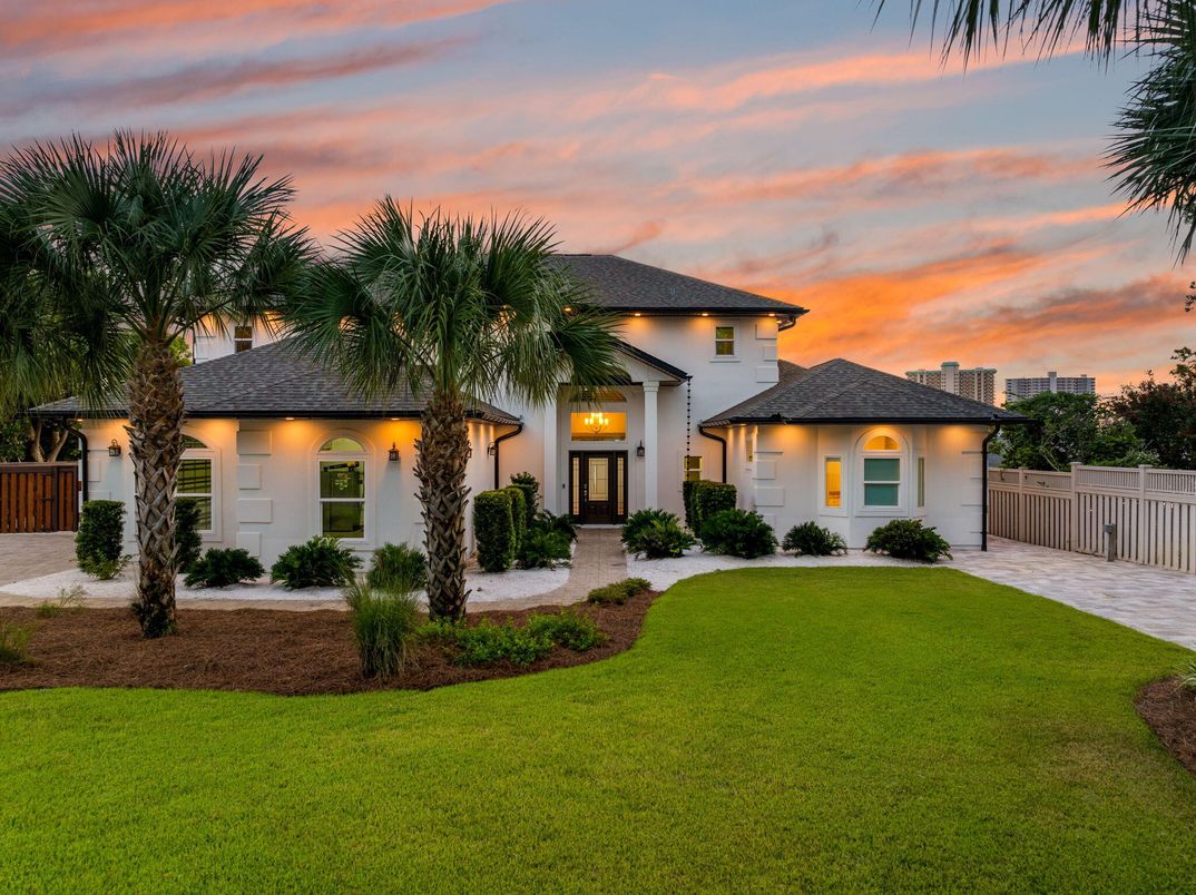 Attached, Backyard, Exterior, Facade, Mediterranean