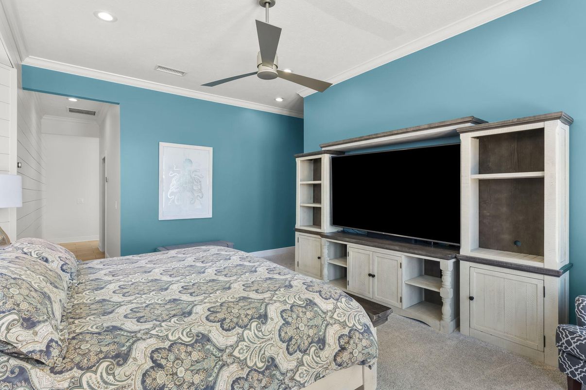 Bedroom, Interior, Recessed Lighting