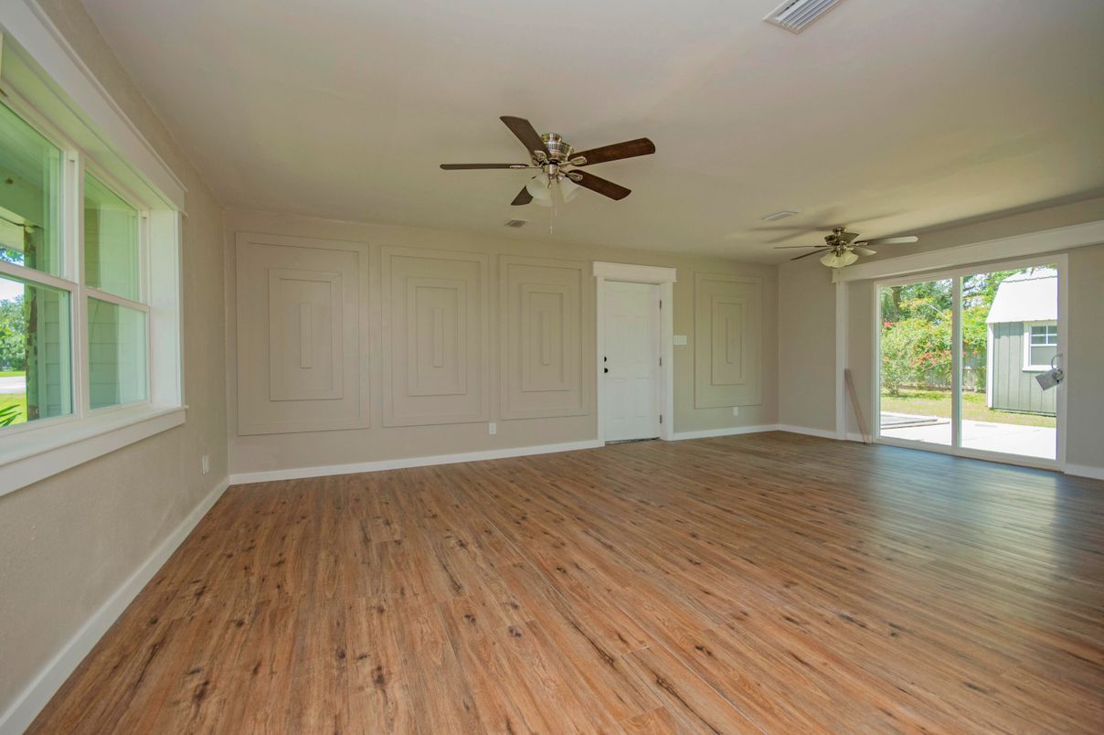 Empty room, Interior, Wood Texture Flooring
