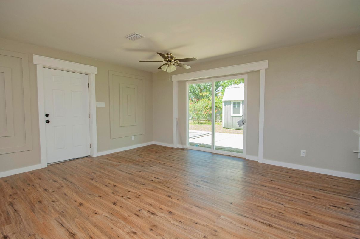 Empty room, Interior, Wood Texture Flooring