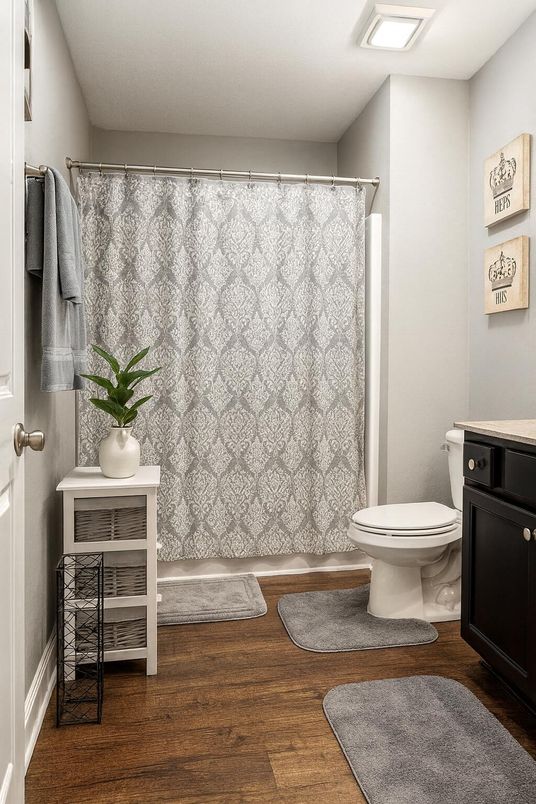 Bathroom, Interior, Wood Texture Flooring