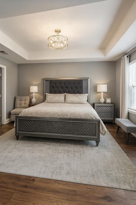 Bedroom, Interior, Wood Texture Flooring