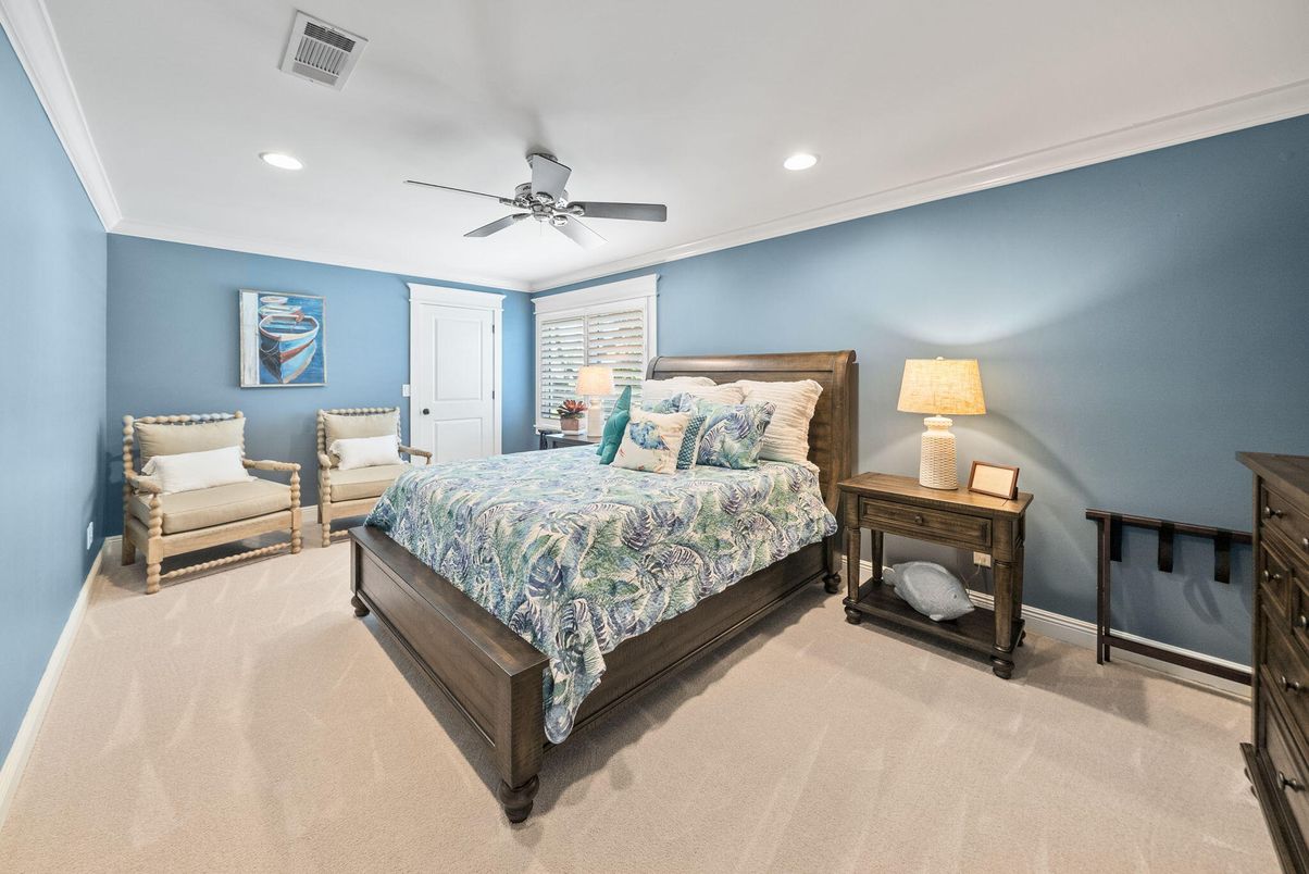 Bedroom, Interior, Recessed Lighting