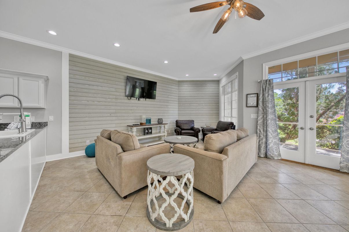 Interior, Living room, Recessed Lighting