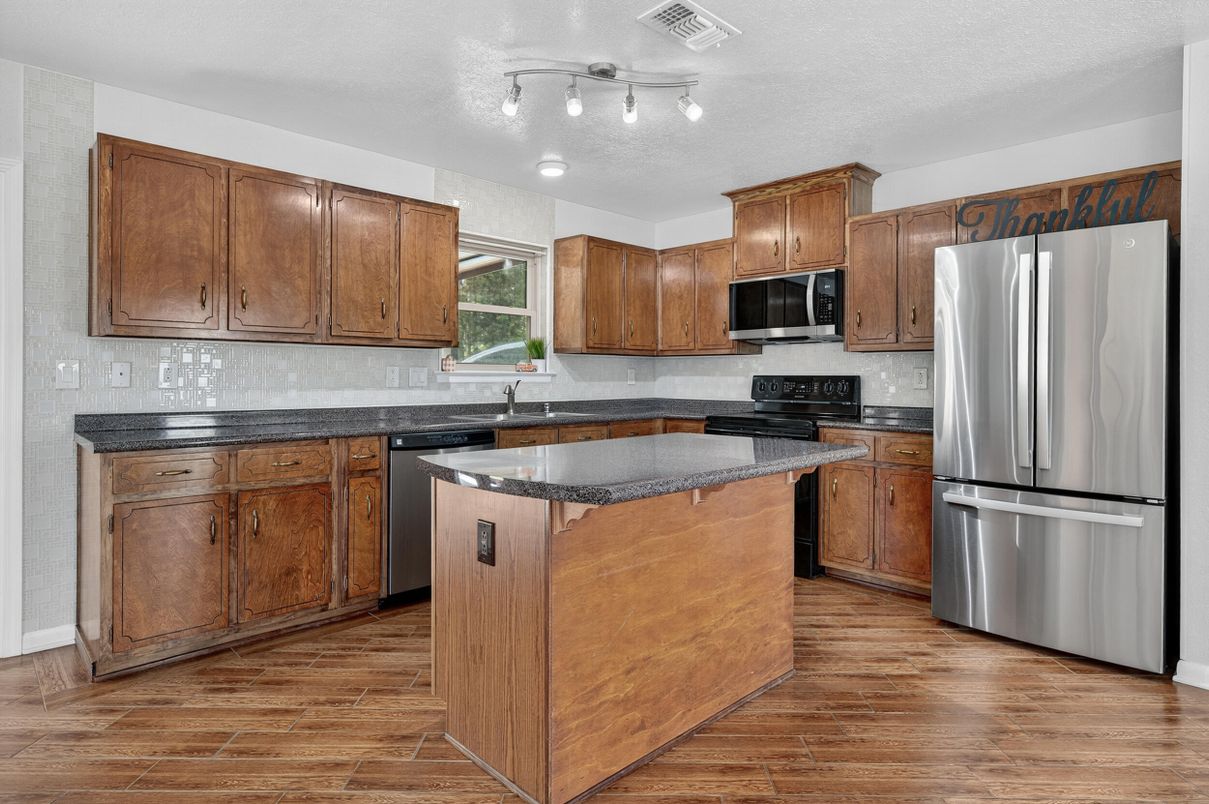 Interior, Kitchen, Wood Texture Flooring
