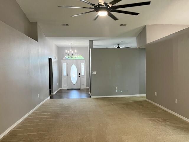 Empty room, Interior, Pendant Lights
