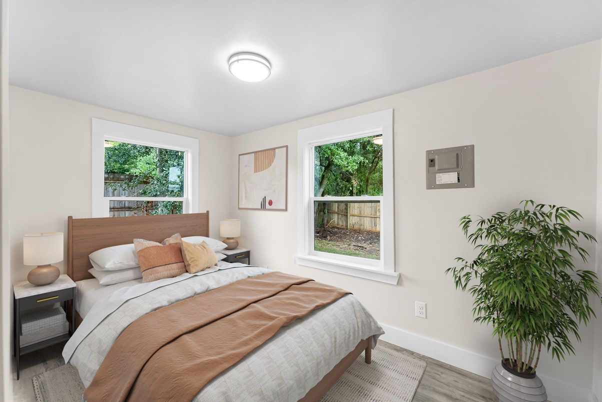 Bedroom, Interior, Wood Texture Flooring