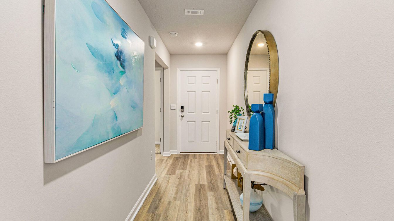 Interior, Recessed Lighting, Wood Texture Flooring