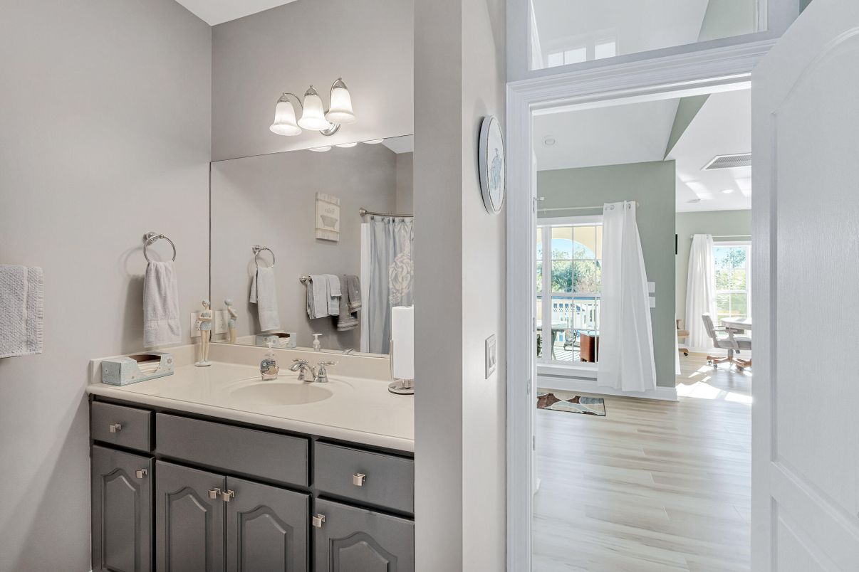 Bathroom, Interior, Wood Texture Flooring