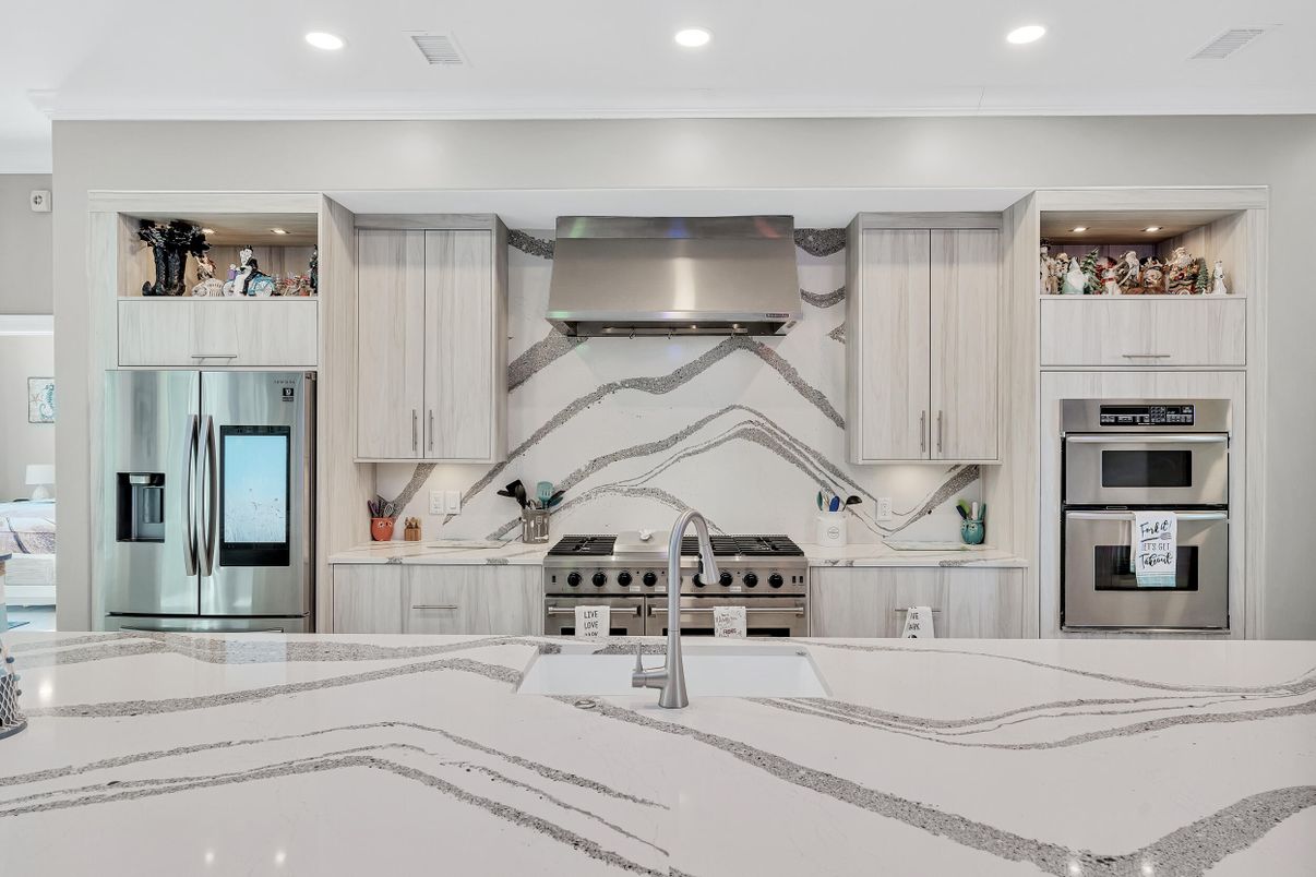 Interior, Kitchen, Recessed Lighting, Stainless Steel Appliances