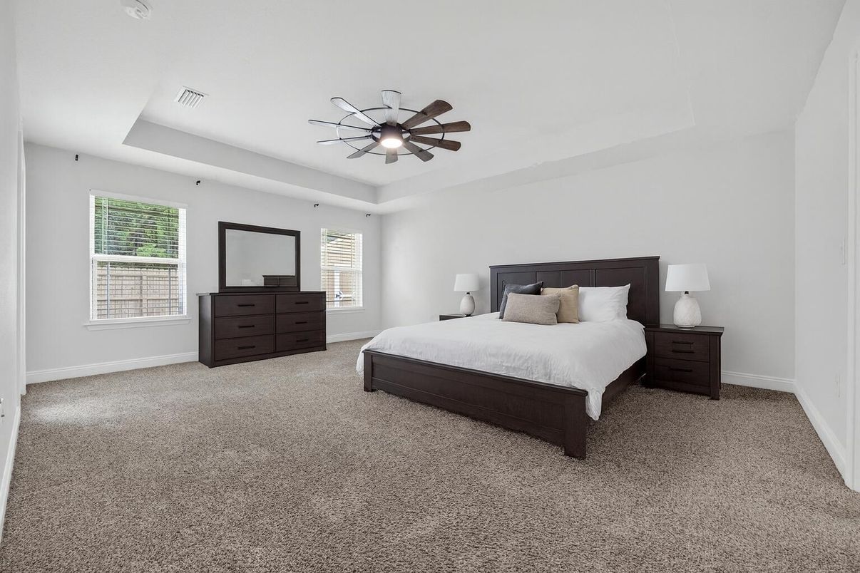 Bedroom, Interior, Pendant Lights