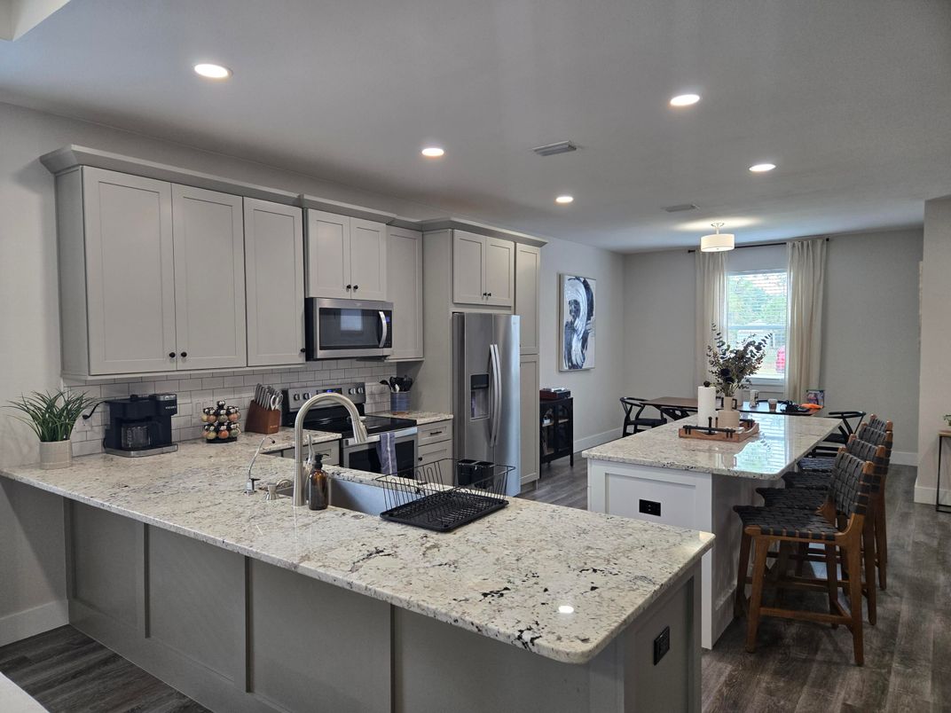 Interior, Kitchen, Recessed Lighting, Stainless Steel Appliances