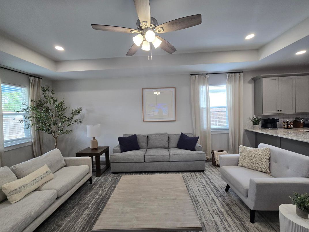 Interior, Living room, Recessed Lighting