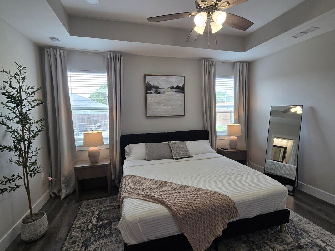 Bedroom, Interior, Wood Texture Flooring