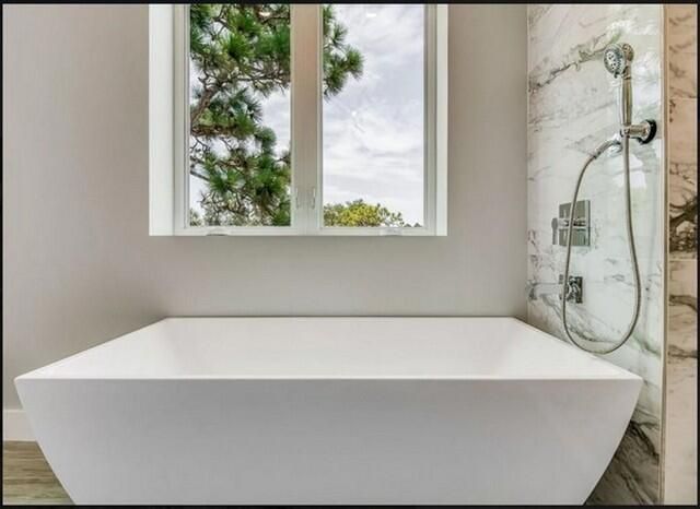 Bathroom, Free Standing Baths, Interior, Marble Walls