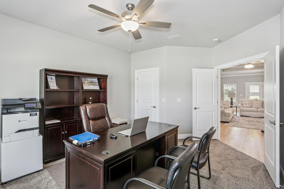 Home Office, Interior, Wood Texture Flooring