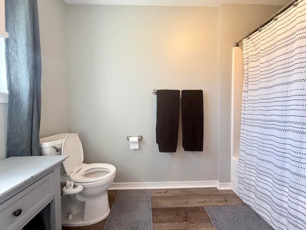 Bathroom, Interior, Wood Texture Flooring