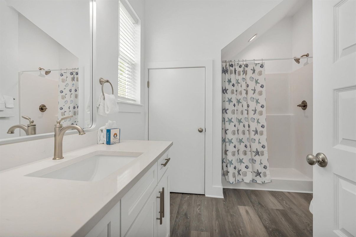Bathroom, Interior, Wood Texture Flooring