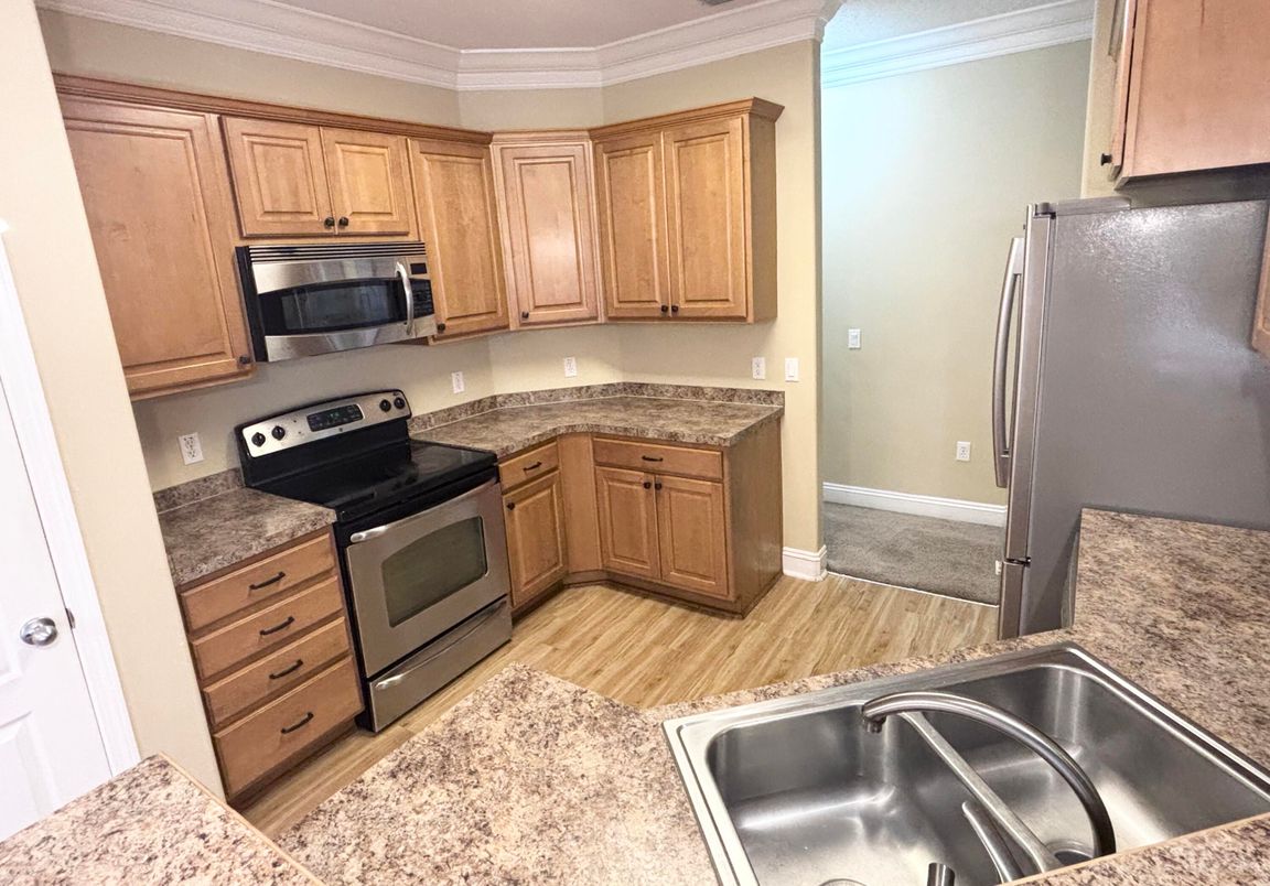 Interior, Kitchen, Wood Texture Flooring
