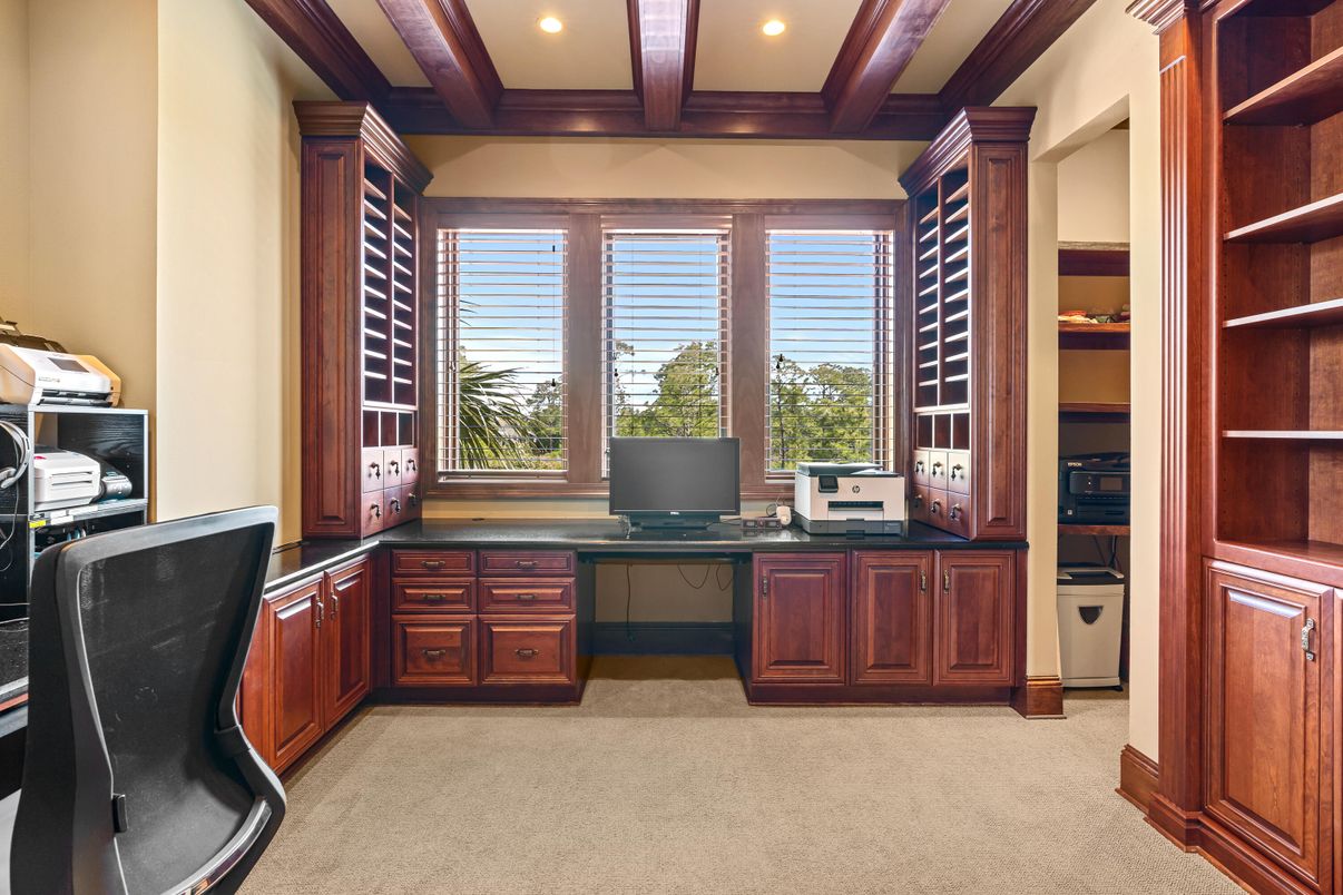 Home Office, Interior, Recessed Lighting