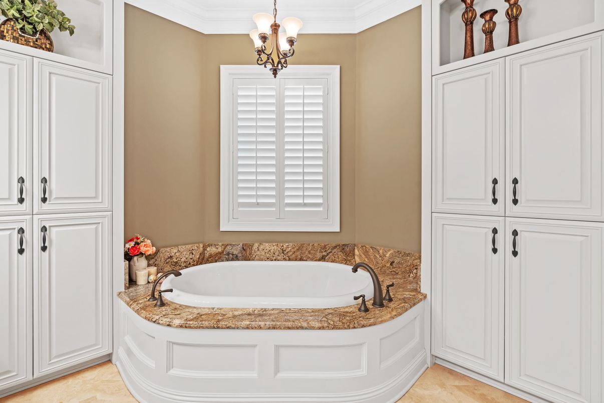 Bathroom, Chandelier, Interior