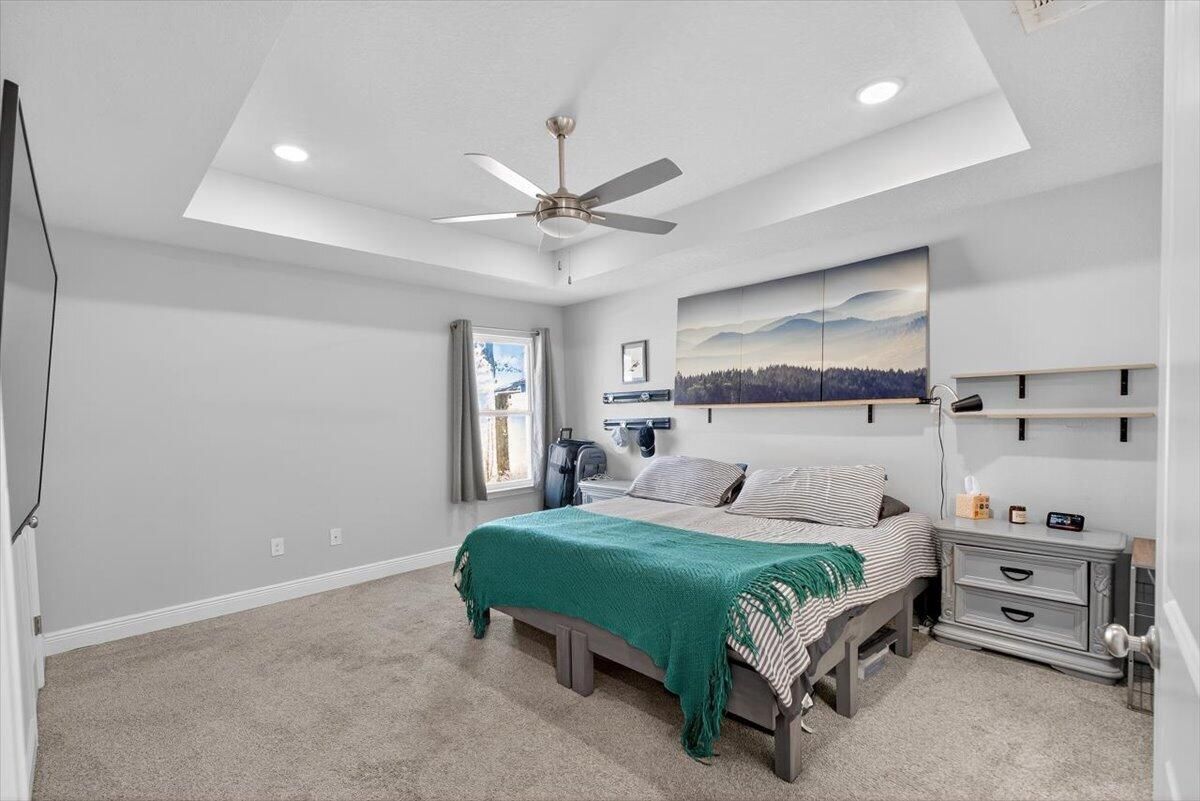 Bedroom, Interior, Recessed Lighting