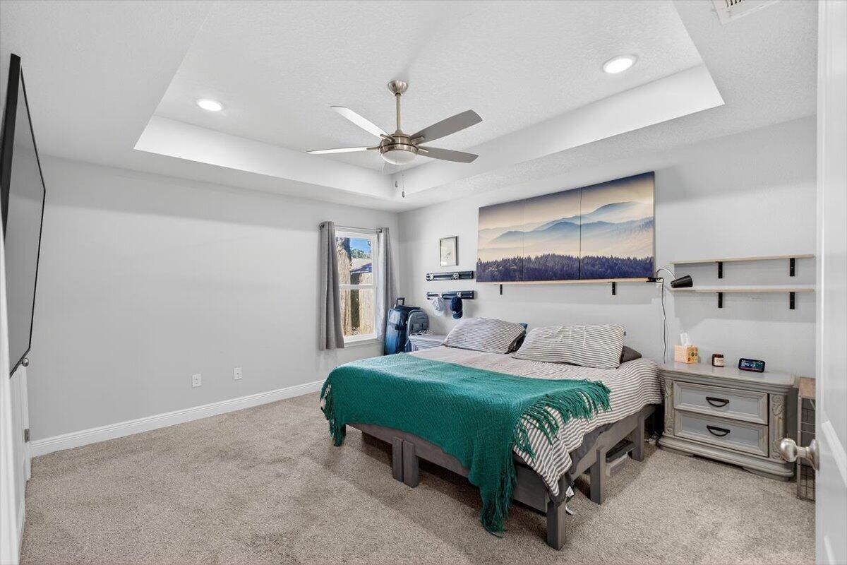 Bedroom, Interior, Recessed Lighting
