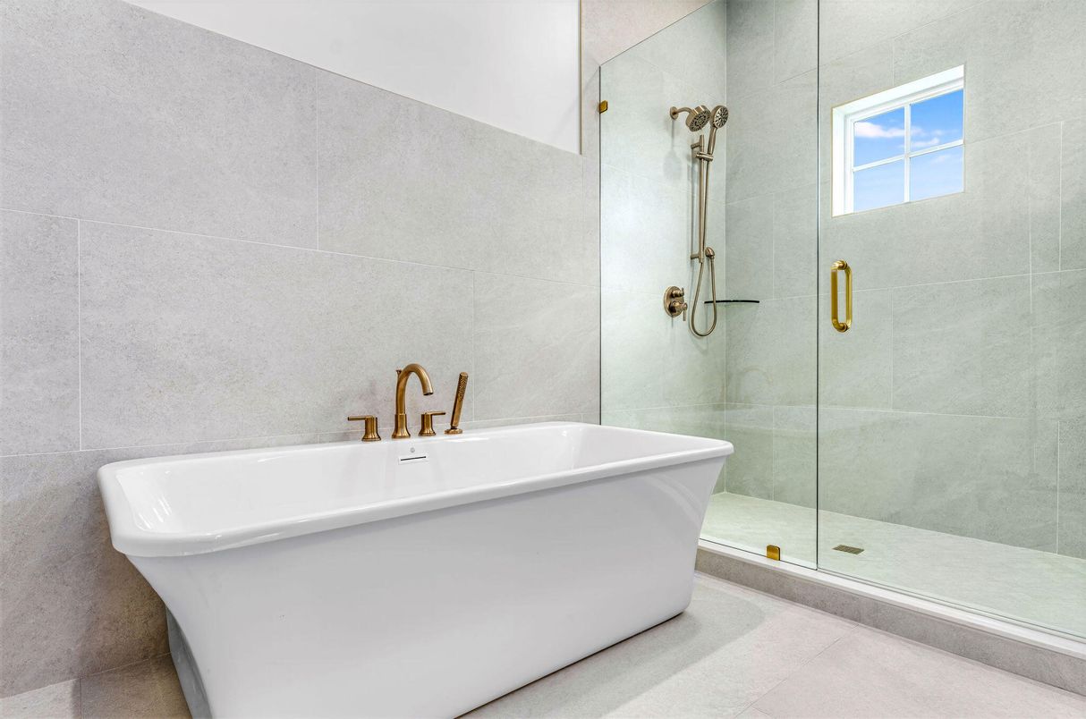 Bathroom, Free Standing Baths, Glass Shower, Interior