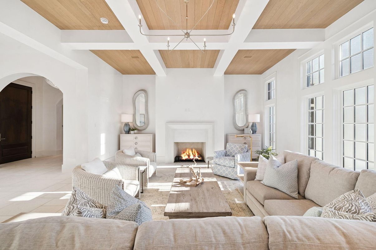 Fireplace, Interior, Living room, Wooden Ceilings