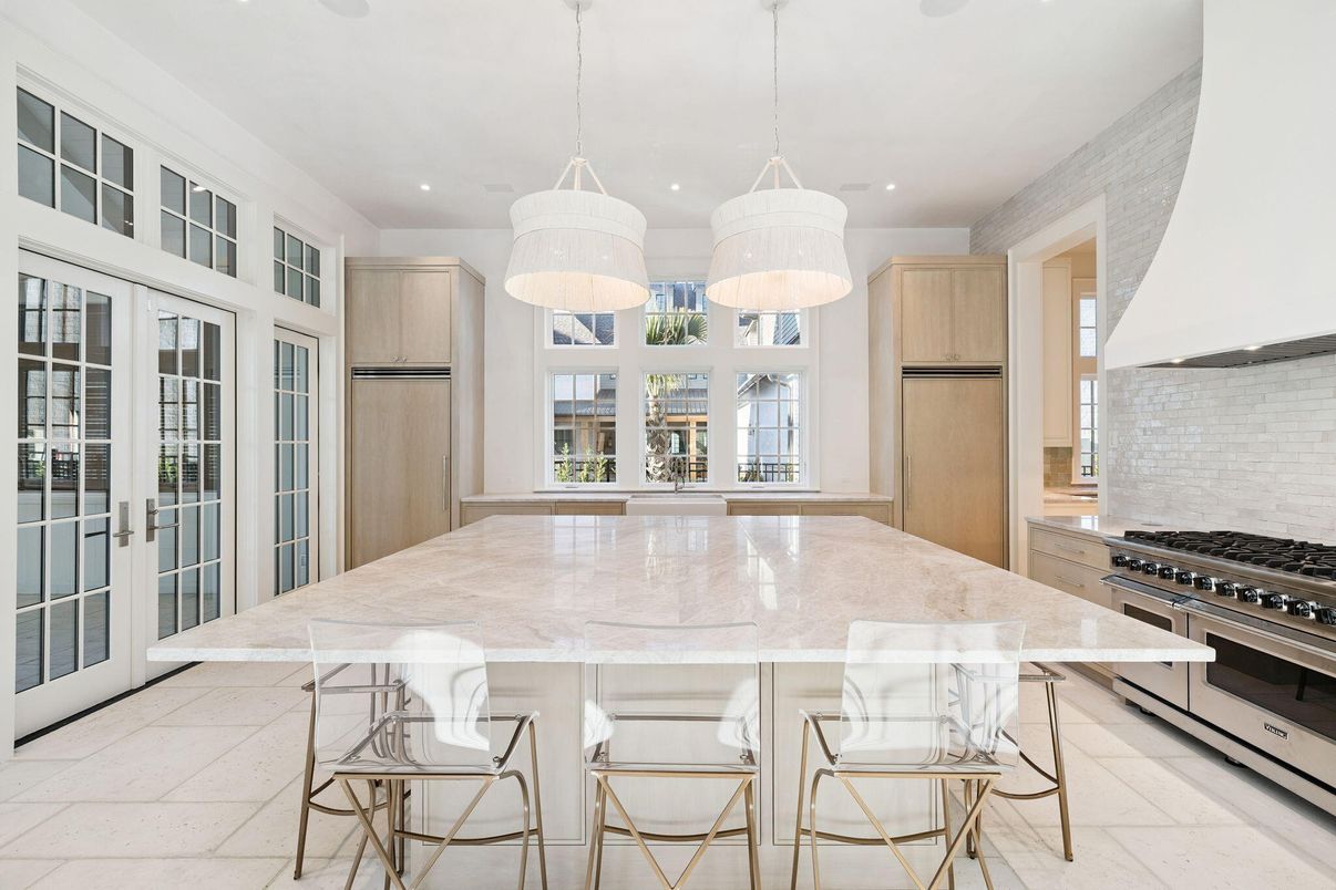 Interior, Kitchen, Pendant Lights, Recessed Lighting, Stainless Steel Appliances