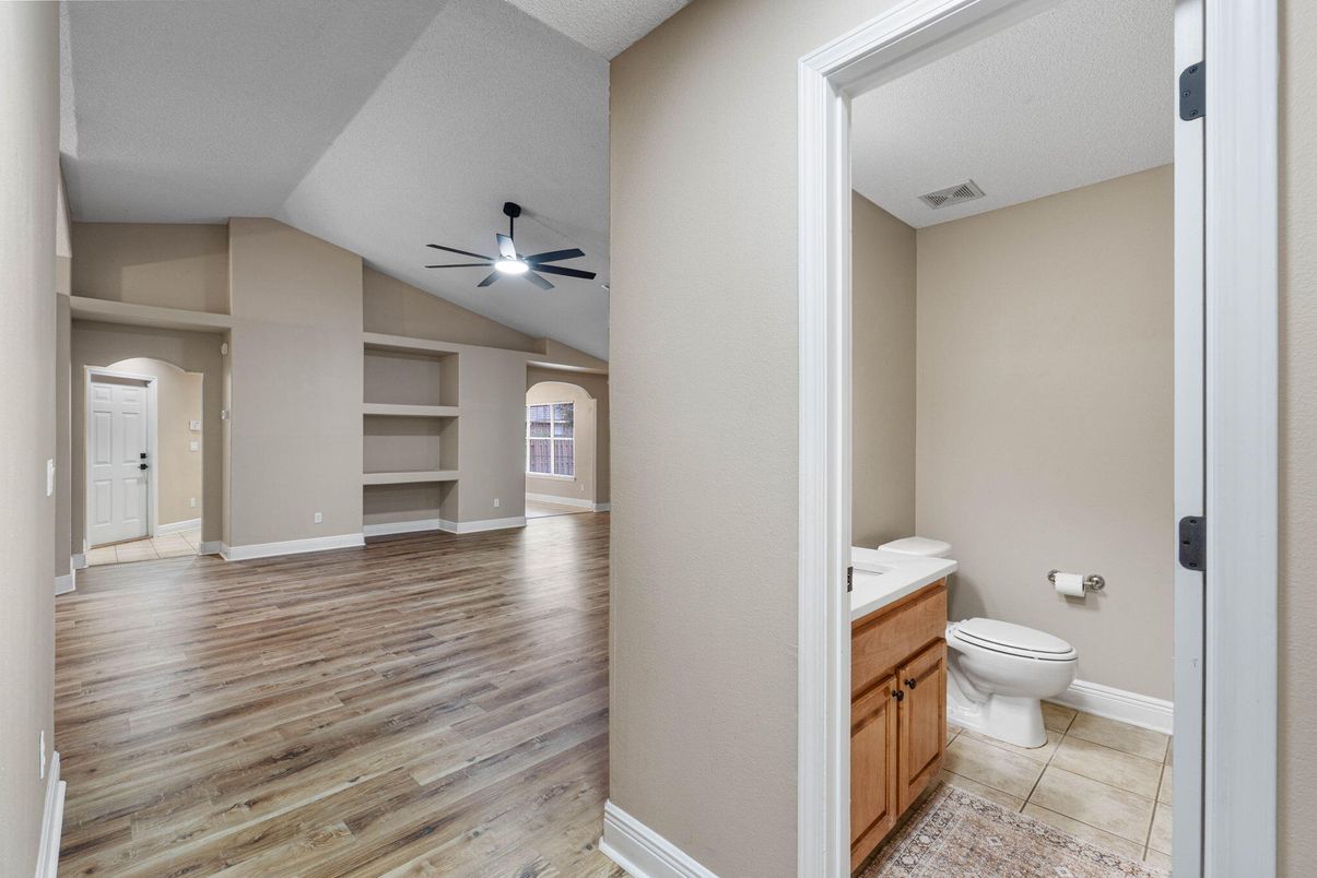 Bathroom, Interior, Wood Texture Flooring