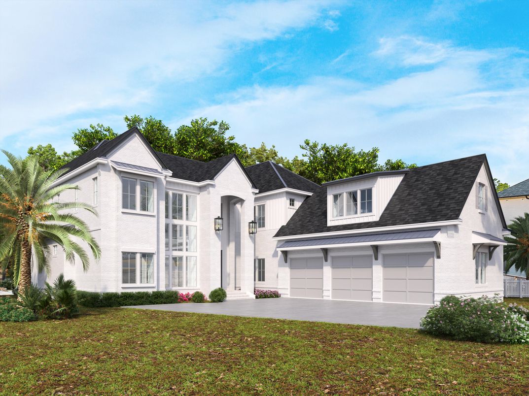 Attached, Exterior, Facade, Farmhouse