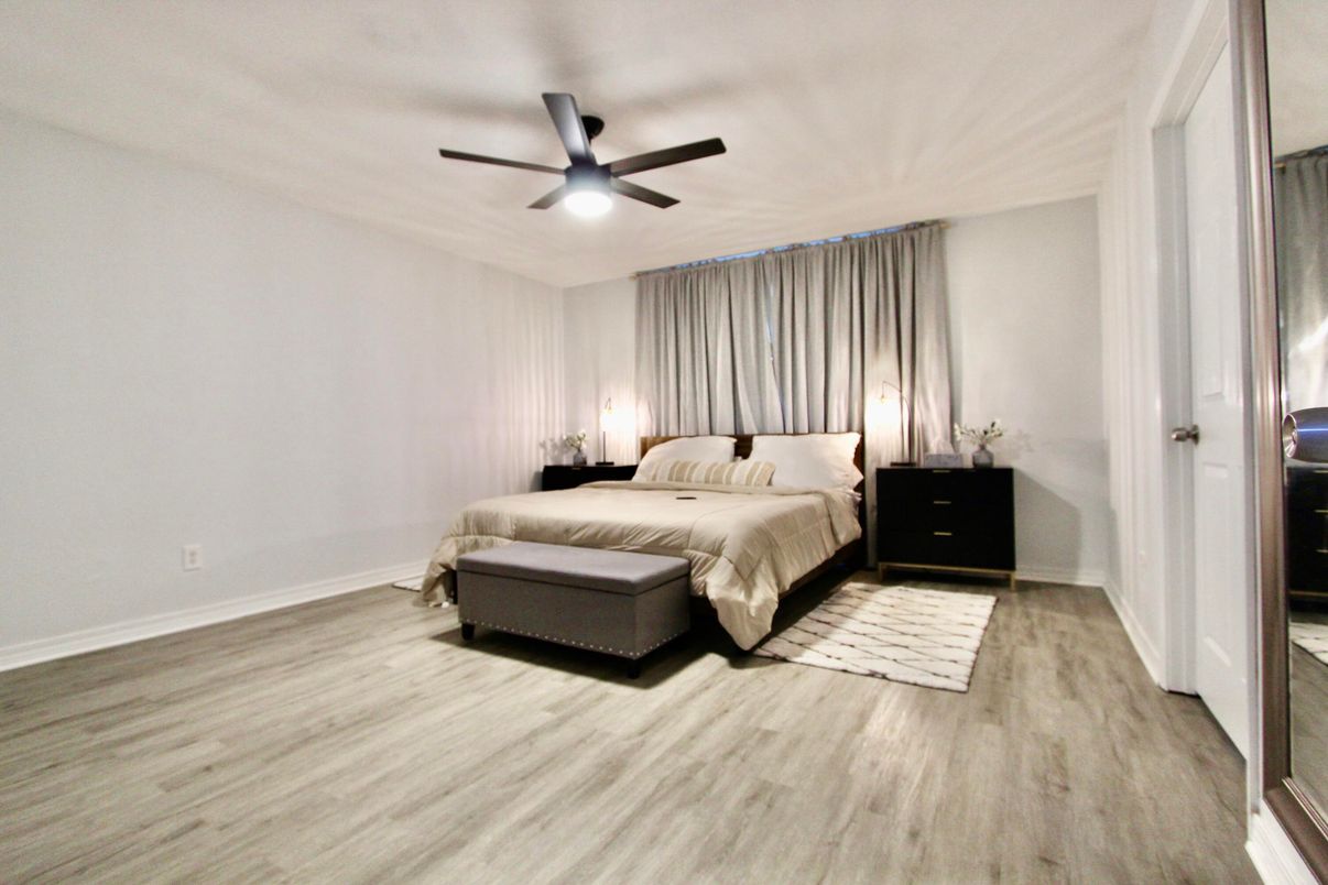 Bedroom, Interior, Wood Texture Flooring