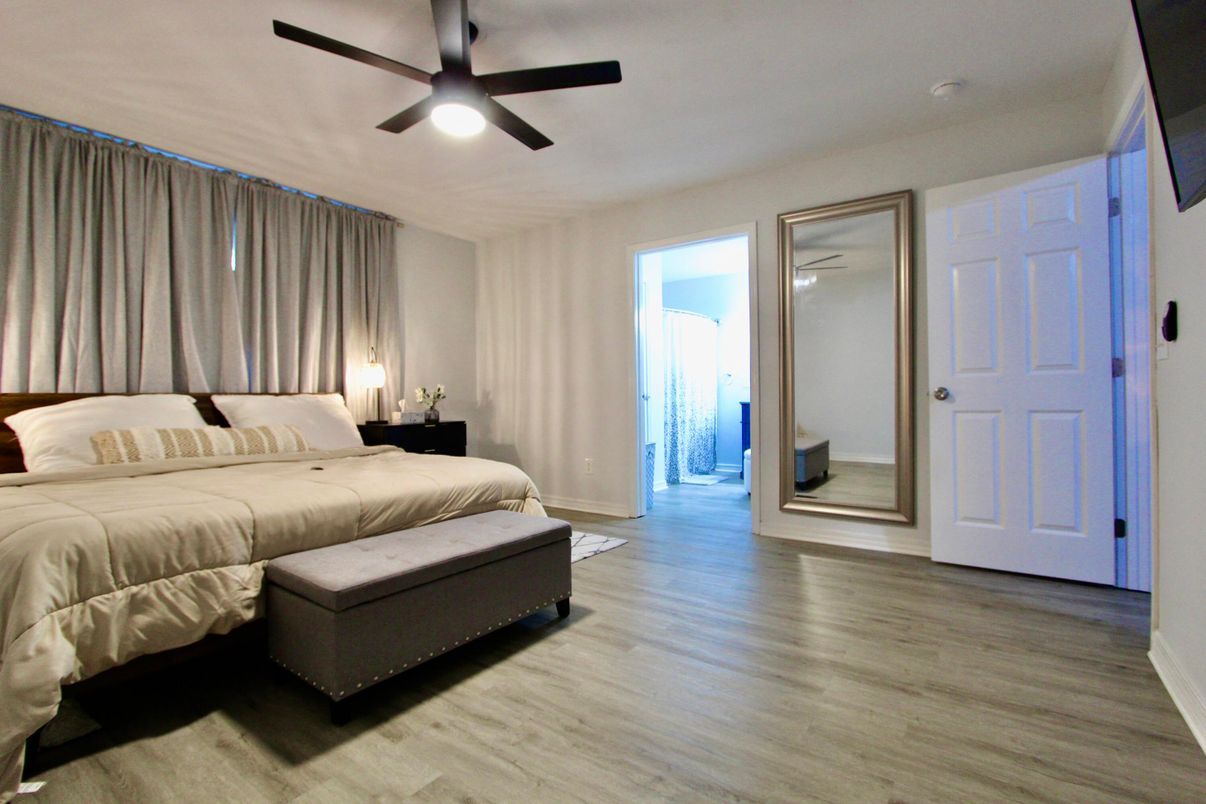 Bedroom, Interior, Wood Texture Flooring