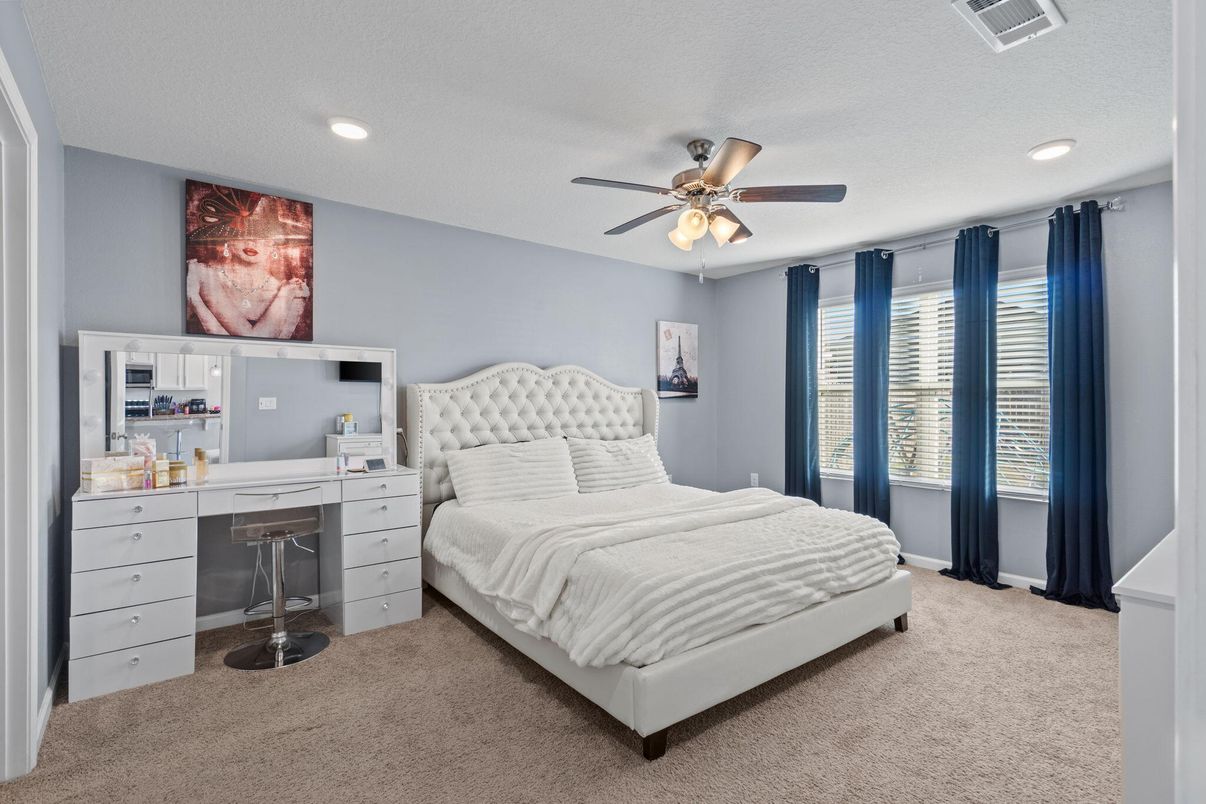 Bedroom, Home Office, Interior, Recessed Lighting