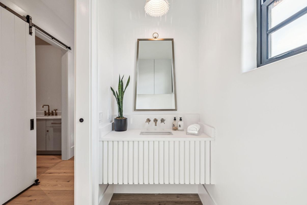 Bathroom, Interior, Wood Texture Flooring