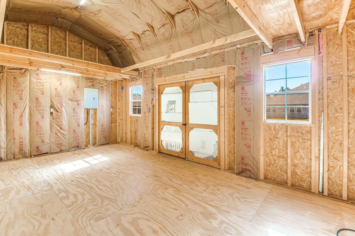 Empty room, Interior, Wooden Beams, Wooden Ceilings, Wood Texture Flooring, Wooden Walls