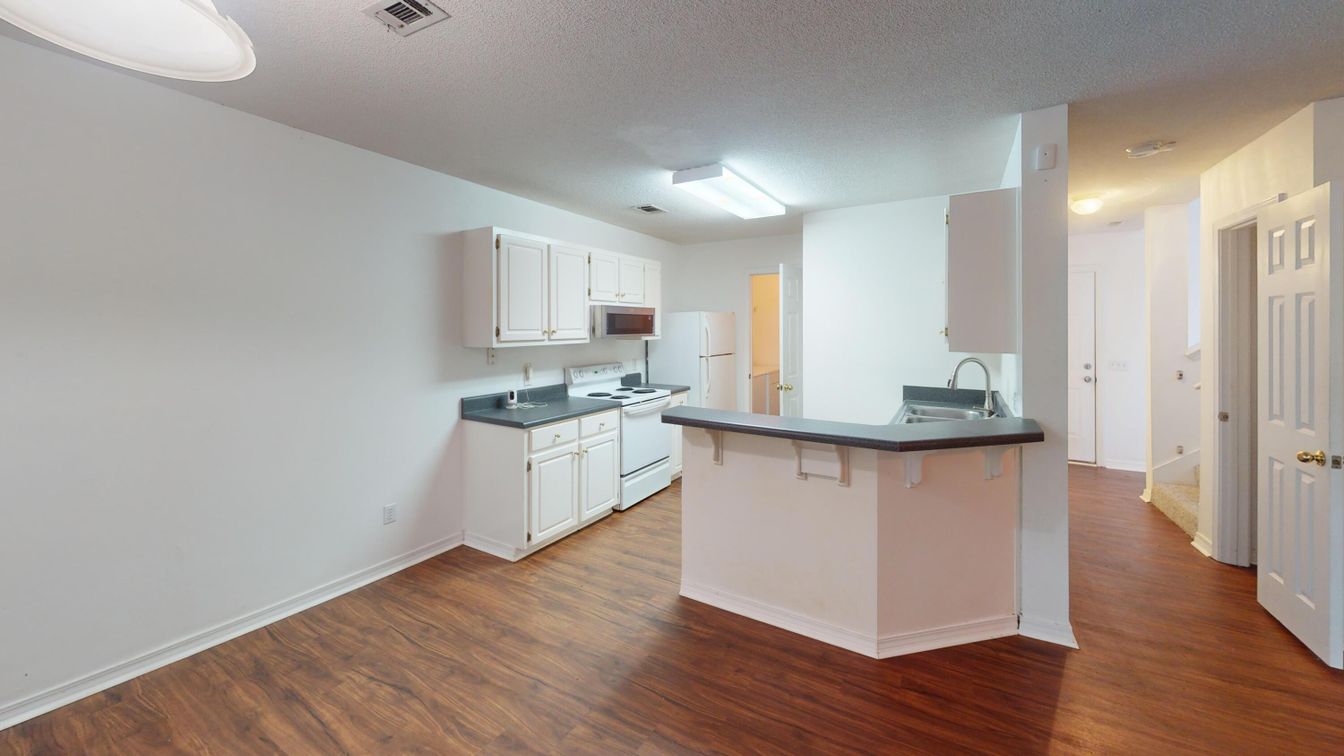 Interior, Kitchen, Wood Texture Flooring