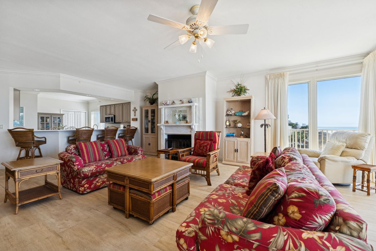 Fireplace, Interior, Kitchen, Living room