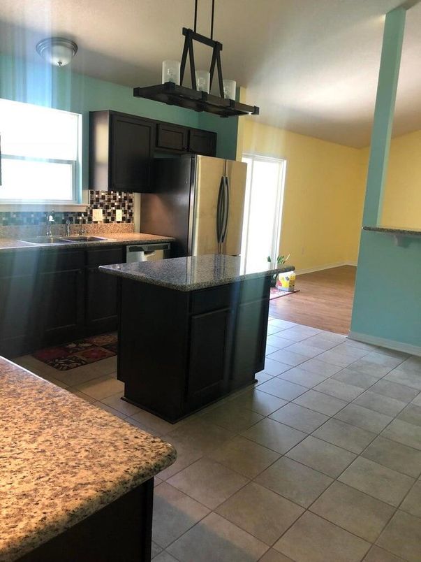 Interior, Kitchen, Wood Texture Flooring