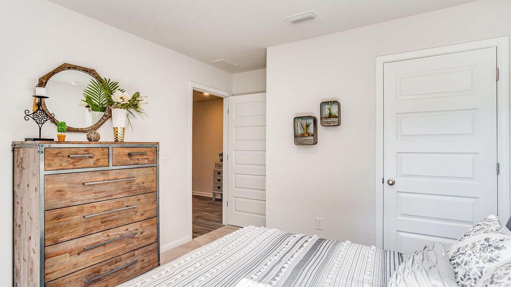 Bedroom, Interior, Wood Texture Flooring