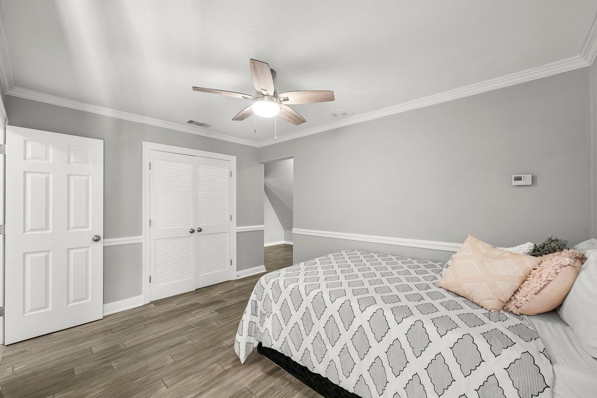 Bedroom, Interior, Wood Texture Flooring