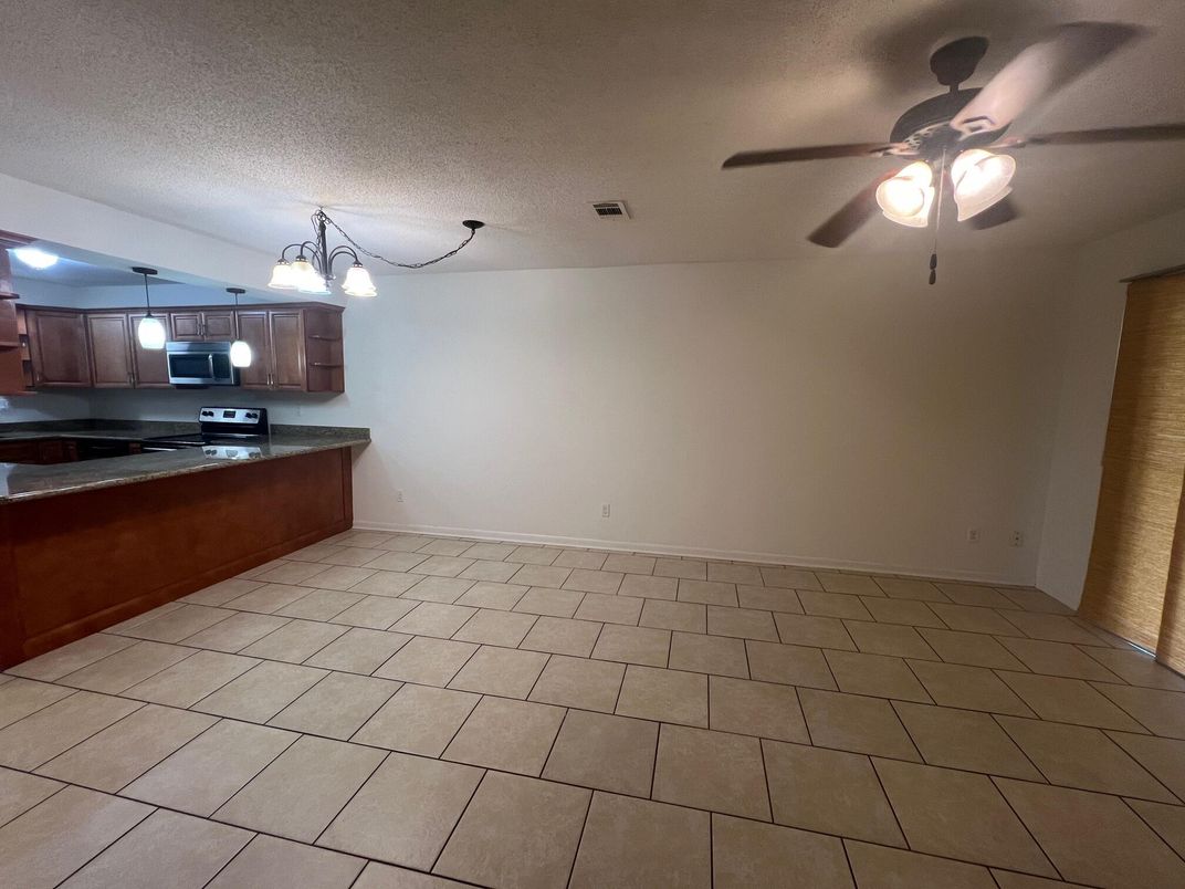 Empty room, Interior, Kitchen, Stainless Steel Appliances