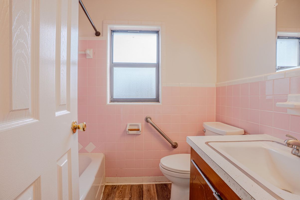 Bathroom, Interior, Wood Texture Flooring