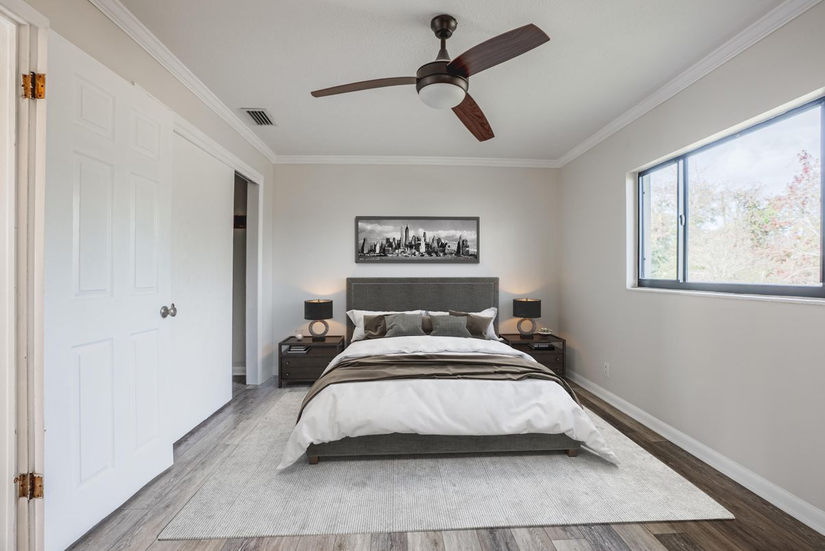 Bedroom, Interior, Wood Texture Flooring