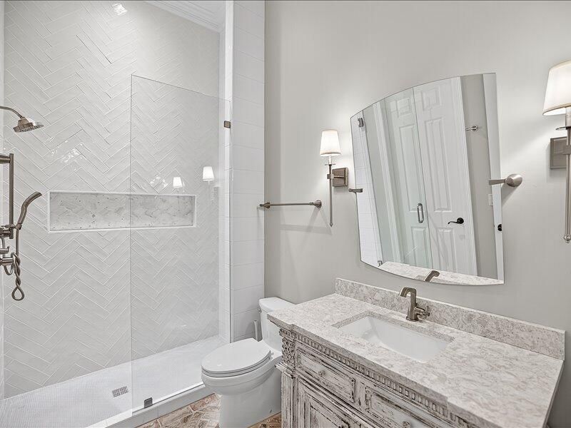 Bathroom, Glass Shower, Interior