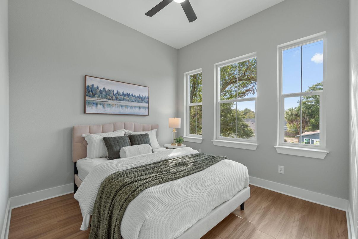 Bedroom, Interior, Wood Texture Flooring