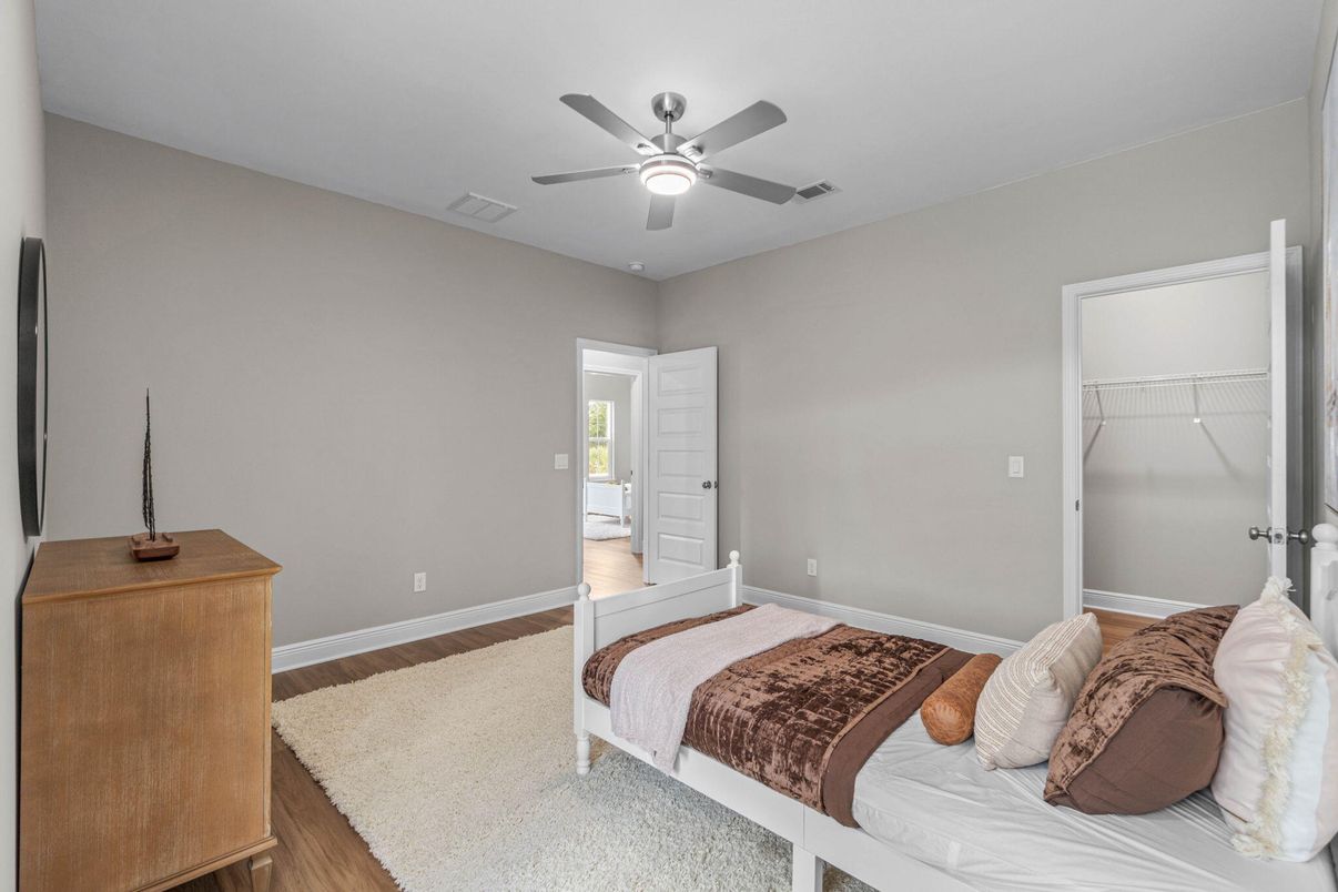 Bedroom, Interior, Wood Texture Flooring